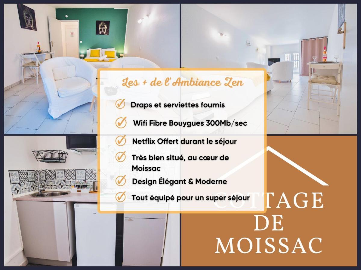 Apt T1 Cosy Et Ambiance Zen "Cottage De Moissac" Exterior foto